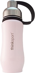 Thinksport 12 oz Insulated bottle, my little green shop, vancouver, eco-friendly, downtown. online, 18/8 grade stainless steel, stylish, sport bottle, drinking bottle, safe, water bottle, bc, canada, BPA-free, insulated, sports bottle, 355 ml, 12 oz, pink