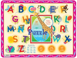 Eeboo Alphabet Tray puzzle, Vancouver, my little green shop, non-toxic paint, eeboo, BC, Canada, downtown vancovuer, alphabet, learning, fun, puzzle, 3 years+, kids store, online store, baby store, downtown baby store, 90% recycle board