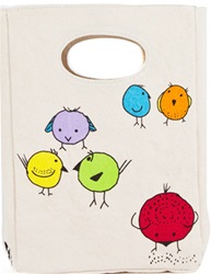 Fluf Lunch Bags, my little green shop, vancouver, eco-friendly, online store, cute, school lunch bag, kids, downtown Vancouver, downtown, lunch bag, bc, canada, lead-free, non-toxic, Phthalate free, lunch sack, organic cotton, certified organic, fluf