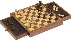 Goki Magnetic Chess Board with Two Drawers