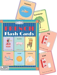 Eeboo French Flash Cards, Vancouver, my little green shop, non-toxic inks, eeboo, BC, Canada, downtown vancouver, French, vocabulary, learning, fun, flash cards, 5 years+, kids store, online store, 90% recycle board, educational, French/English, online