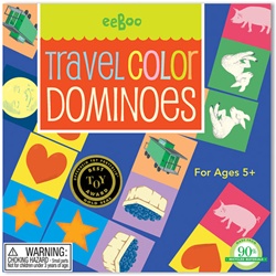 Eeboo Colour Travel Dominoes Game, toy store, kid store, gift, imaginative, fun, eco-friendly, colourful, measuring tape, eco-friendly toy, vancouver, bc, downtown vancouver, online store, kids games, safe, educational toys, preschool games, BC, dominoes
