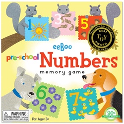 Eeboo Preschool Numbers Memory Game, toy store, kid store, gift, imaginative, fun, eco-friendly, colourful, measuring tape, eco-friendly toy, vancouver, bc, downtown vancouver, online store, kids online store, safe, educational toys, preschool games, BC