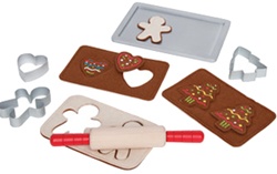 Hape Gingerbread Baking Set, toy store, kid store, gift,  toddler, imaginative, fun, eco-friendly, sustainable, vancouver, bc, downtown vancouver, online, kids online store, safe, educational, preschoolers, play baking set, role play, baking set, play