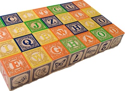 Uncle Goose Wooden Classic ABC Blocks, stacking blocks, my little green shop, vancouver, bc, canada, safe, gift, boy, girl, building blocks, classic wooden blocks, colourful, kids store, online store, non-toxic, non-toxic finish, ABC Blocks, wooden blocks
