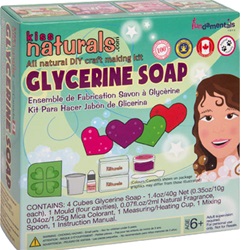Kiss Naturals Mini Glycerine Soap DIY Kit, my little green shop, vancouver, bc, downtown vancouver, safe, non-toxic, little girls, Yaletown, West End, made Canada, fun, kids store, baby store, best online store, glycerine soap, DIY
