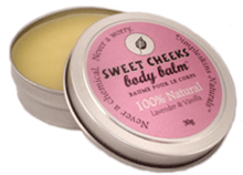 Dimpleskins Sweet Cheeks Body Balm, vancouver, bc, canada, my little green shop.com, downtown vancouver, dry skin, rash cream, natural, safe, rash relief, baby, Dimpleskins Naturals, essential oils, natural cream, natural relief, irritated skin, body balm