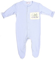 bossy baby, romper, footed romper, baby, 100% organic, cotton, soft, cozy, eco-friendly, my little green shop, footed sleeper, Organic, boys, baby, blue, cute, sleeper, vancouver, bc, online, BC, Canada, downtown Vancouver, baby store, baby pjs, sleepers