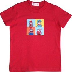 Red Thread Funny Monkey Tee, my little green shop, vancouver, bc, canada, online store, kids store, baby store, canada, 100% cotton tee, short sleeved, monkey tee, cute, soft, kids, girl, boy, gift, eco-friendly, made in Canada, red Thread, boys t-shirts