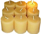 Bee Glow Tea light Candles, 6 pack, my little green shop, vancouver, bc, canada, eco-friendly, gift, mom, bc, canada, online store,beeswax candles, tealight candles, pure, beeswax, non-toxic, Bee Glo, made in Canada, safe, handmade,