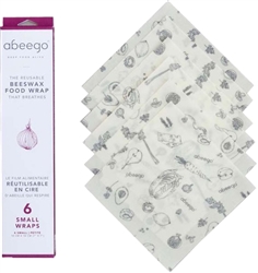 Abeego Set of 6 Small Flats, my little green shop, vancouver, eco-friendly, convenient, eco-friendly, safe, online store, beeswax, wraps, bc, canada, BPA-free, kid store, downtown vancouver, reusable, food wraps, Abeego, kitchen store