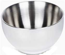 ONYX Double Walled Medium Bowl, my little green shop, vancouver, eco-friendly, environmental. online, 18/8 grade stainless steel, mealtime, food, bc, canada, safe, non-toxic, baby store, downtown vancouver, kitchen store, hot food, baby food, desert bowl