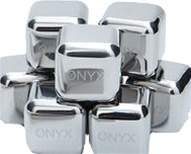 ONYX Stainless Steel Ice Cube, my little green shop, vancouver, eco-friendly, environmental. online store, 18/8 grade stainless steel, bc, canada, safe, non-toxic, 100% recyclable, kitch supplies, downtown vancouver, baby food, kitchen store, ice pack