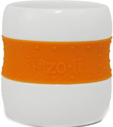 ZoLi Gulp, my little green shop, vancouver, bc, canada, safe, eco-friendly, online store, ceramic cups, colourful, toddlers, girl, boy, BPA-free, downtown vancouver, ceramic tumblers, fun, cups, online, zoli, silicone sleeve, orange, purple, pink, 9 oz,