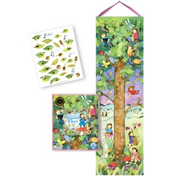 Eeboo Musical Fairy Tree Growth Chart, baby gift, shower gift, newborn,  my little green shop, vancouver, bc canada, growth chart, fun, colourful, eco-friendly, keepsake box, sturdy, laminated growth chart, downtown vancouver, baby store, kids store, keep
