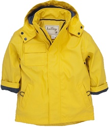 Hatley Classic Yellow Raincoat, rainwear, safe, eco-friendly, PVC-free, my little green shop, Vancouver, bc, canada, Phthalate free, raincoat, yellow raincoat, cute, youth, kids store, online store, downtown vancouver, childs rain jacket, kids, boys, girl