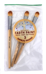 Natural Earth Paint Bamboo paint brushes - set of 3 paint brushes, my little green shop, Vancouver, safe, non-toxic, downtown Vancouver, craft store, eco-friendly, online store, craft, craft kits, art supplies, bamboo paint brushes, natural, online, BC