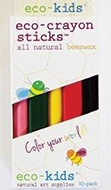 Eco-Kids Eco-Crayon Sticks 5-pack, my little green shop, vancouver, safe, downtown vancouver, eco-friendly, online store, crafts, colouring, crayons, soy crayons, natural, non-toxic, kids store, eco-kids, Beeswax, carnauba wax, soy wax,mineral pigment