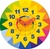 Goki Sun Clock, Goki, my little green shop, vancouver, bc, canada, safe, gift, wooden toys, kids store, online store, non-toxic, wooden clock, play, play clock, preschoolers,downtown Vancouver, online, eco-friendly, learning time, play clock, wooden,