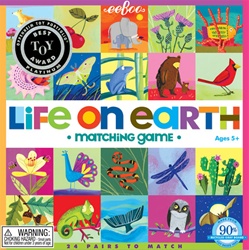 Eeboo Life on Earth Matching Game, toy store, kid store, gift,kids, childrens, eeboo, fun, eco-friendly, colourful, eco-friendly, vancouver, bc, downtown vancouver, online store, kids store, safe, educational, games, 5 yrs+, game, Canada, matching game