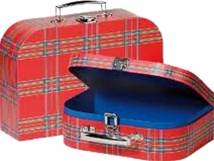 Goki Suitcase Sets, my little green shop, vancouver, bc, canada, safe, suitcase sets, colourful, kids store, online store, non-toxic, plaid, toy suitcases, metal lock, play suitcases, downtown Vancouver, toy store, role play, doll suitcases, polka dots,