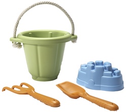 Green Toys Sand Play Set, sand box, play, eco-friendly, non-toxic, my little green shop, vancouver, bc, no BPA, no phthlates, no lead paint, safe, shovel, pail, rake, sand castle mold, beach toys, vancouver, downtown vancouver, canada, online, kids store