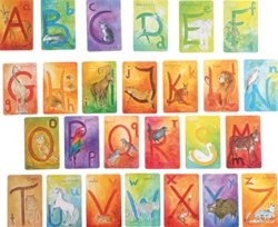 Grimm's 32 Letter Cards, toy store, kid store, preschoolers, imaginative, fun, eco-friendly, vancouver, bc, downtown vancouver, online store, kids online store, safe, educational games, Grimm's, kids games, alphabet games, alphabet cards, lea