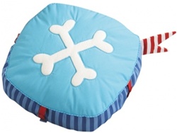 Haba Pirate's Treasure Cushion, toy store, kid store, gift, Canada, floor cushion, cushion, eco-friendly, vancouver, bc, downtown vancouver, online, kids, online store, safe, haba, HABA, non-toxic, pillow, boys, children's, big pillow, decor, BC