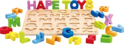 Hape Alphabet Puzzle, toy store, kid store, gift,  toddler, imaginative, fun, eco-friendly, canada, vancouver, bc, downtown vancouver, online, kids online store, safe, educational, preschoolers, alphabet puzzle, educo, wooden, wood, quality,