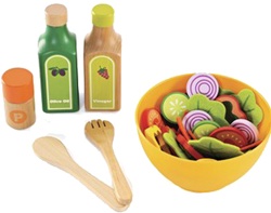 Hape Garden Salad, toy store, kid store, gift,  toddler, imaginative, fun, eco-friendly, sustaniable, vancouver, bc, downtown vancouver, online, kids online store, safe, educational, Educo, preschoolers, play kitchen, role play, play salad, Hape, salad
