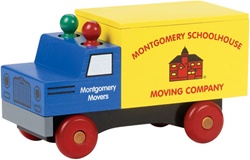 Maple Landmark Classic Moving Truck, wooden toys, my little green shop, vancouver, bc, canada, safe, gift, boy, classic wooden toys, colourful, kids store, online store, non-toxic, downtown Vancouver, Maple Landmark, moving truck, made in USA, online