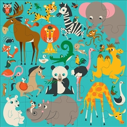 Mudpuppy Jumbo Floor Puzzles 24 pc s, Vancouver, my little green shop, non-toxic, BC, Canada, downtown vancouver, floor puzzle, 18 months+, kids store, online store, baby store, downtown baby store, educational toy, eco-friendly, mudpuppy, toddler, jumbo