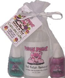 Piggy Paint Gift Sets , my little green shop, vancouver, bc, downtown vancouver, nail polish, safe, non-toxic, sleepovers. made in the USA, odourless, fun, kids, nail polish, manicure, pedicure, online store, kids store, baby store, online store, remover